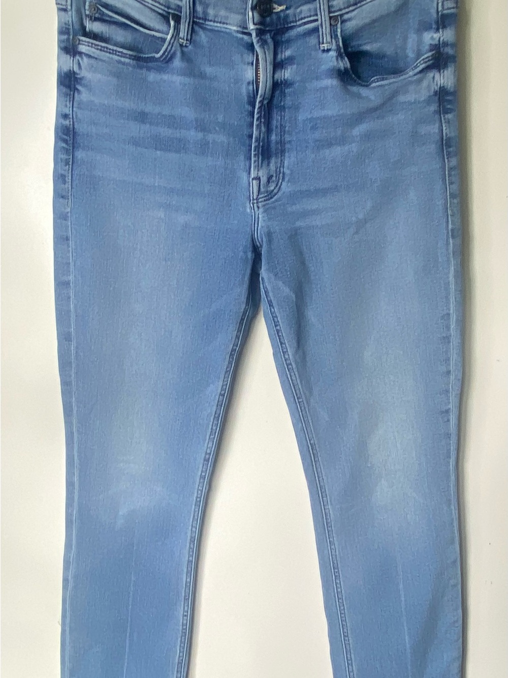 MOTHER The Mid Rise Dazzler Ankle Jeans Womens 29x27 Light Wash Crop